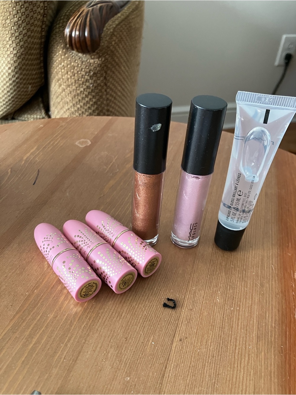 MAC Cosmetics Lipstick & Gloss Set in Pink and Rose Gold